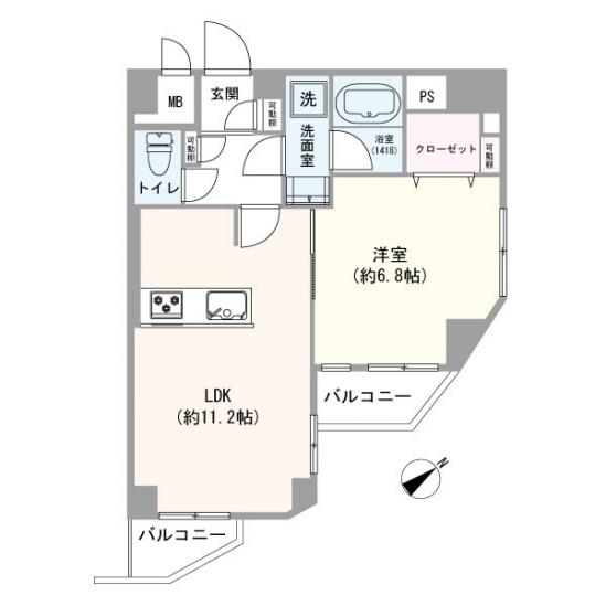 ストーク大山-1-間取図(平面図)