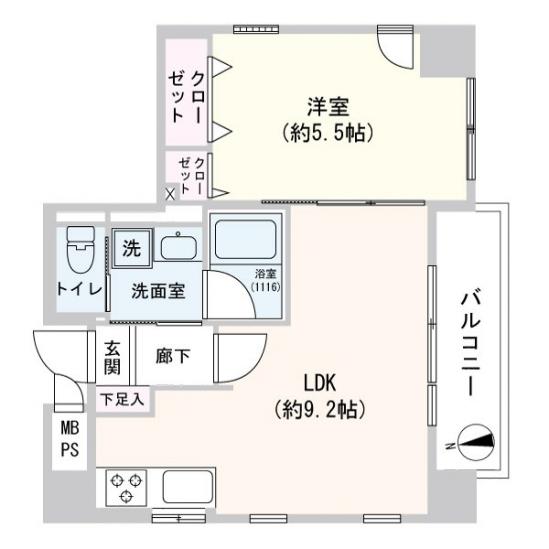 メゾン・ナチュール-1-間取図(平面図)