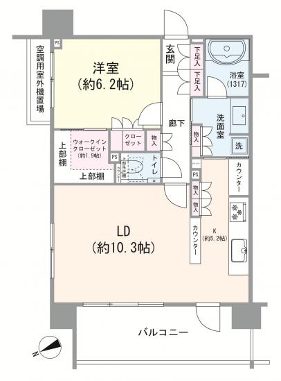エスポアコート要町-1-間取図(平面図)