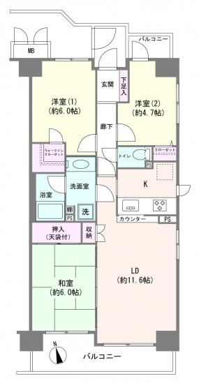 ソフィア王子神谷クラッセ-1-間取図(平面図)