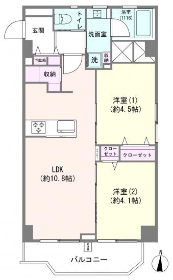 シャンボール練馬-1-間取図(平面図)