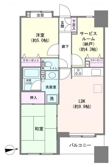 ライオンズステーションプラザ練馬-1-間取図(平面図)