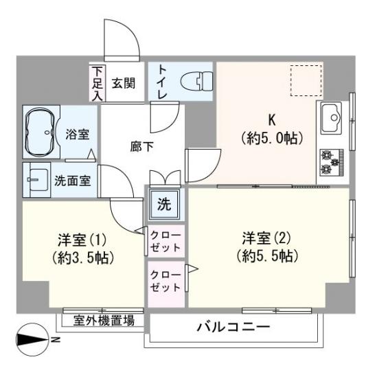 練馬スカイホーム-1-間取図(平面図)