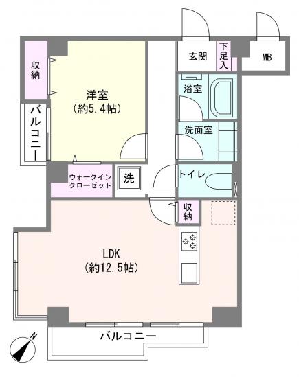 エトワール大和-1-間取図(平面図)