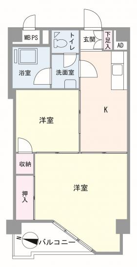 志村三丁目フラワーホーム-1-間取図(平面図)