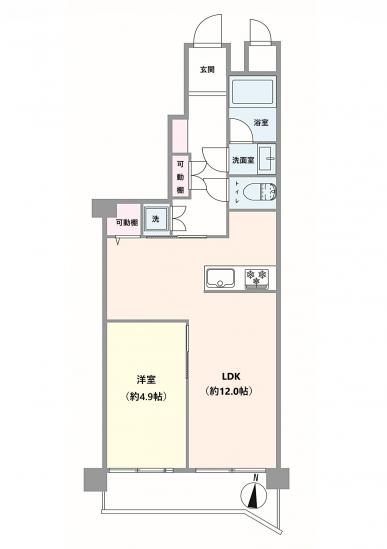 西赤羽グリーンハイツ-1-間取図(平面図)