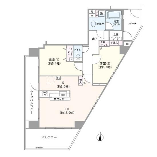 プライマリー椎名町-1-間取図(平面図)