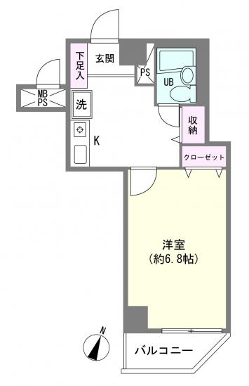 ライオンズマンション西が丘南-1-間取図(平面図)
