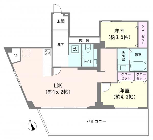 駒込コーポラス-1-間取図(平面図)