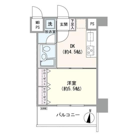 ライオンズガーデン赤塚公園-1-間取図(平面図)