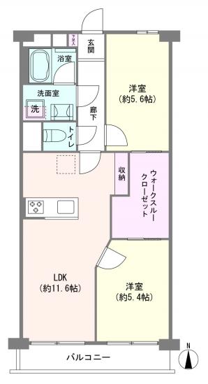 サニーコート滝野川-1-間取図(平面図)