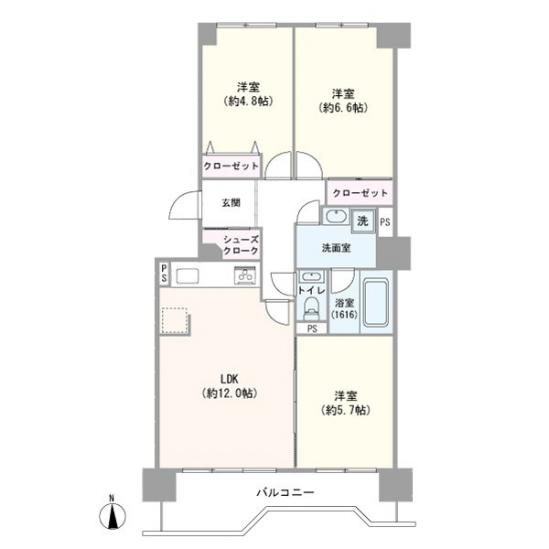 シティコープ光が丘-1-間取図(平面図)