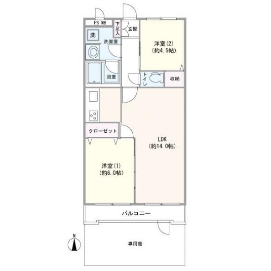 キャニオンビュー氷川台-1-間取図(平面図)