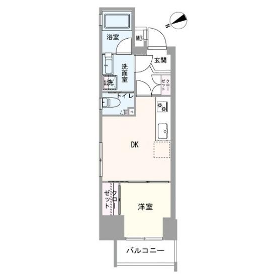 シティインデックス池袋-1-間取図(平面図)
