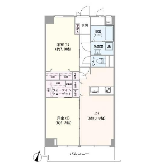 高島平第１住宅-1-間取図(平面図)