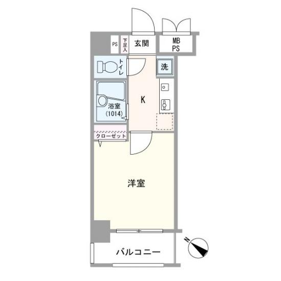 メインステージ巣鴨-1-間取図(平面図)
