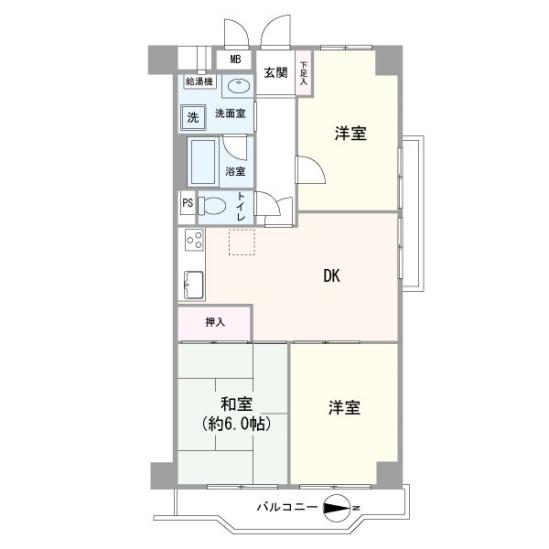 コンド猿江2号館-1-間取図(平面図)
