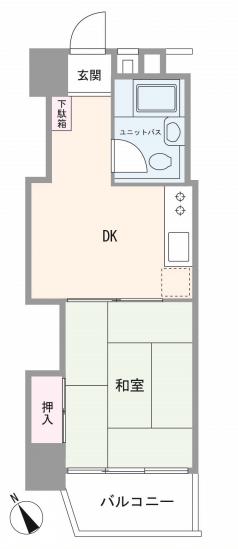 門前仲町東豊エステート-1-間取図(平面図)
