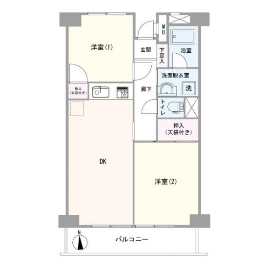 シャンボール森下-1-間取図(平面図)