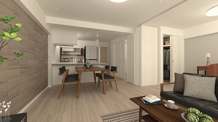 南砂町グリーンハイツ１号棟-0-完成予想図(内観)