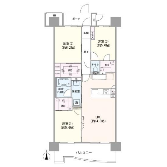 ビー・シティ　キャナルウィング-1-間取図(平面図)
