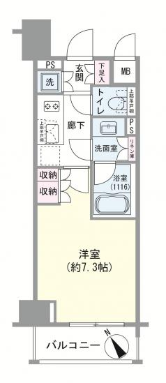 グランスイート東京-1-間取図(平面図)