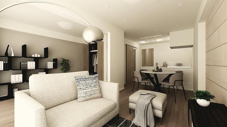 木場ハイツ-2-完成予想図(内観)