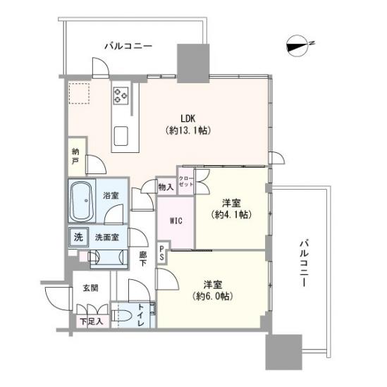 シティタワーズ東京ベイ　イーストタワー-1-間取図(平面図)