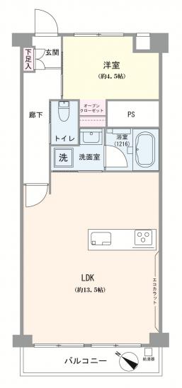 新大橋永谷マンション-1-間取図(平面図)
