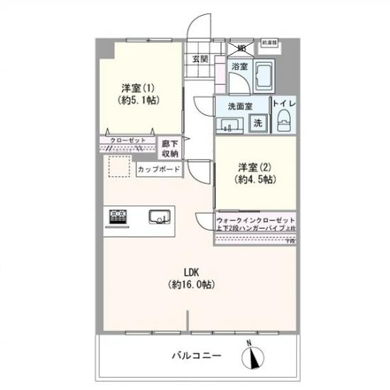 南砂四丁目住宅-1-間取図(平面図)