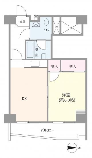 小名木川ハウス-1-間取図(平面図)