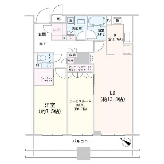 ガレリアグランデ-1-間取図(平面図)