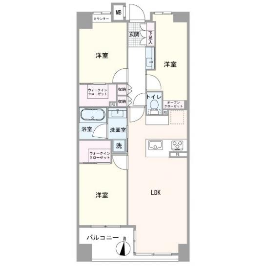 デュオシティ木場公園-1-間取図(平面図)