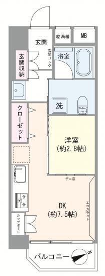 門前仲町東豊エステート-1-間取図(平面図)