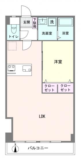 森下町パブリックハイツ-1-間取図(平面図)