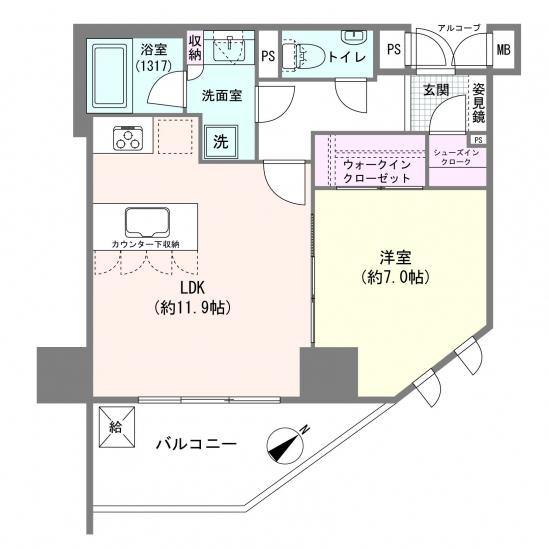 ミオカステーロ日本橋横山町-1-間取図(平面図)