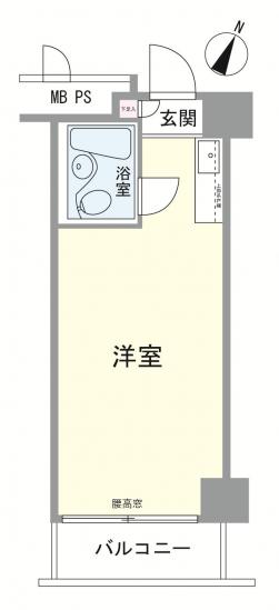 中銀日本橋マンシオン-1-間取図(平面図)