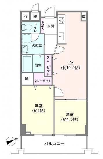 南砂キャピタルコータース-1-間取図(平面図)