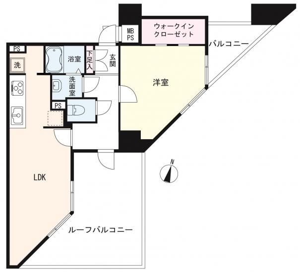イトーピア音羽-1-間取図(平面図)