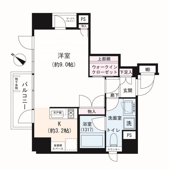 アピス一番町-1-間取図(平面図)