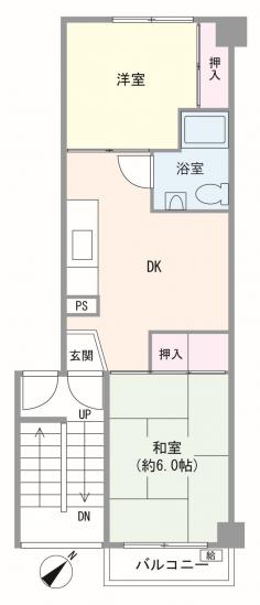 三田沼袋コーポ-1-間取図(平面図)