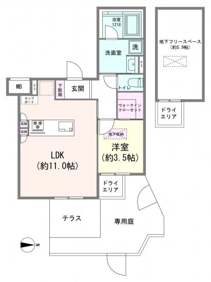 ジェイパーク新中野-1-間取図(平面図)