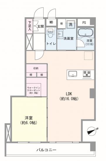 フロール永福-1-間取図(平面図)