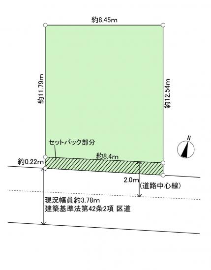 鷺宮一丁目　古屋付き土地-1-区画図