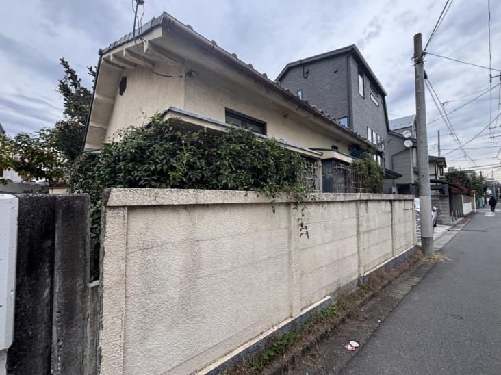 鷺宮一丁目　古屋付き土地-3-前面道路含む外観