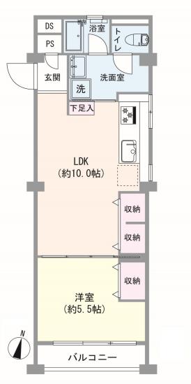 久我山コーポラス-1-間取図(平面図)