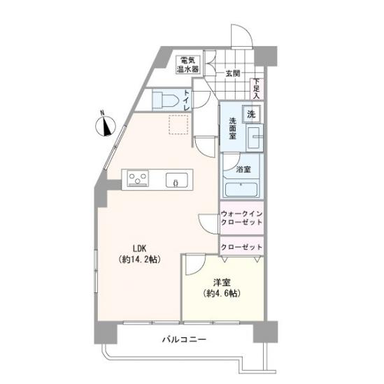 グリーンキャピタル神楽坂-1-間取図(平面図)