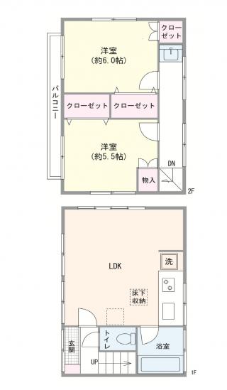 下井草２丁目戸建-1-間取図(平面図)