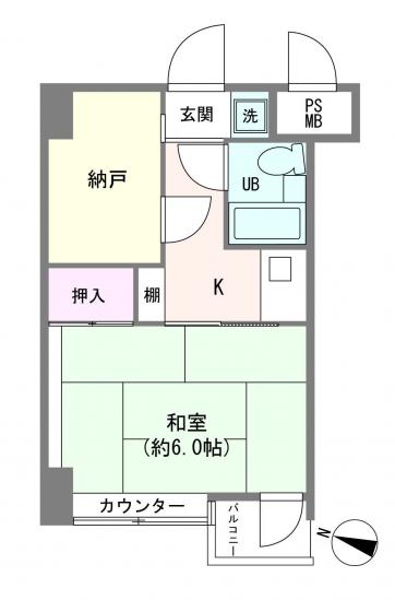 ダイアパレス二番町-1-間取図(平面図)