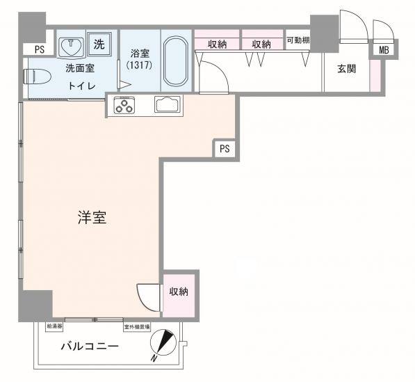 シャトレー笹塚-1-間取図(平面図)